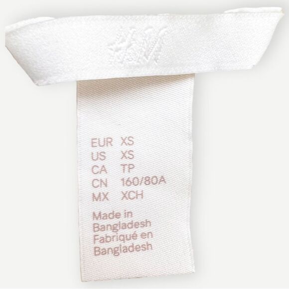 H&M Knit Yellow Gray Crewneck Relaxed Short Sleeve Pullover Boxy Sweater Top. XS - Picture 10 of 11